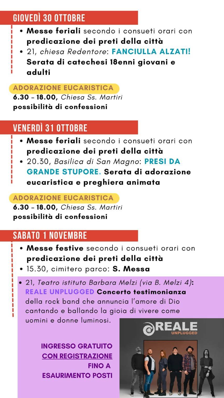 "Talità Kum", missione cittadina a Legnano