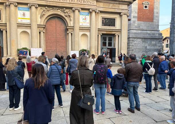 La veglia per la pace in cnetro a Varese