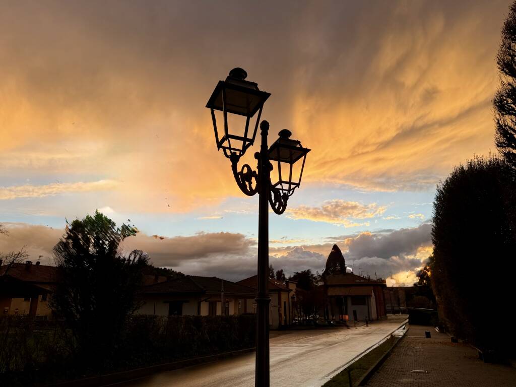 Schiarita prima del tramonto