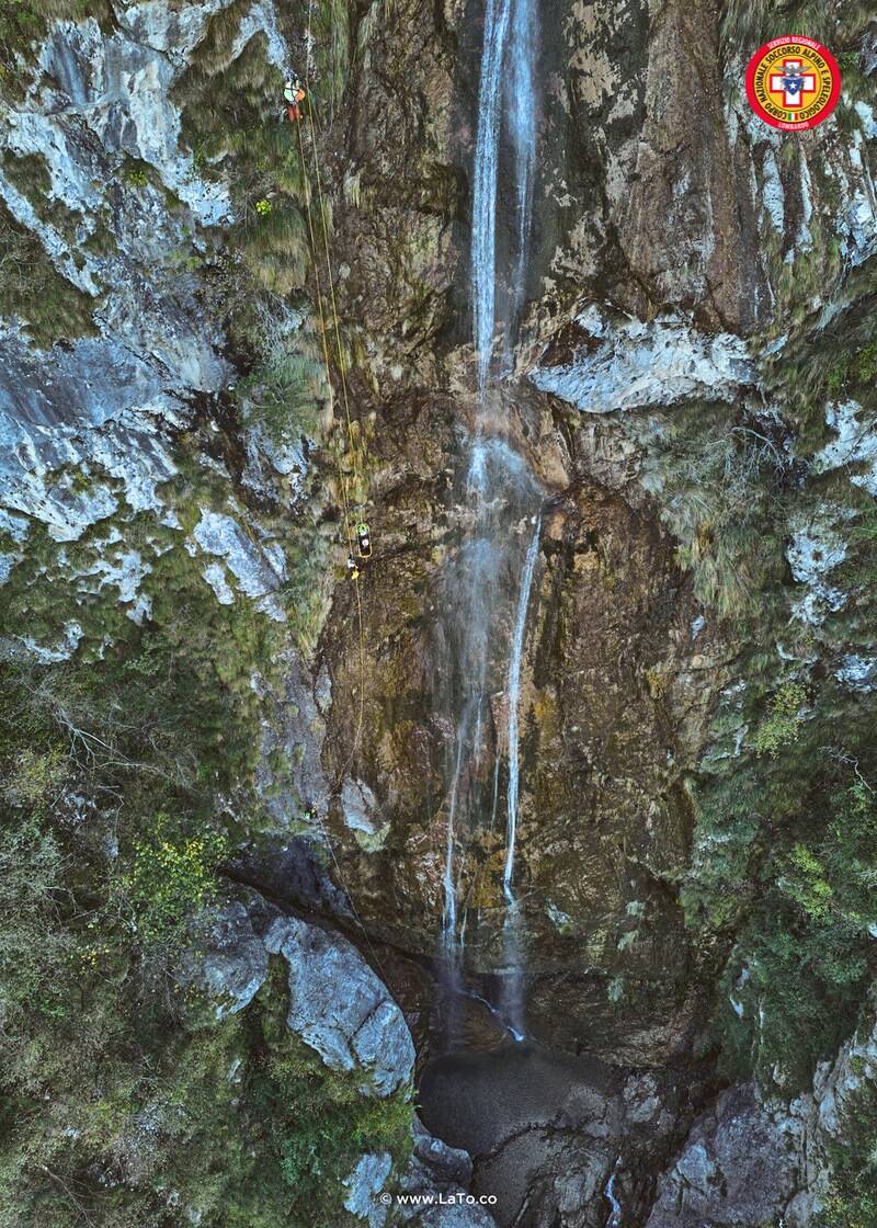 Esercitazione  a Castelveccana per il CNSAS