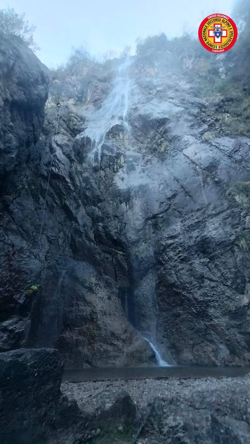 Esercitazione  a Castelveccana per il CNSAS