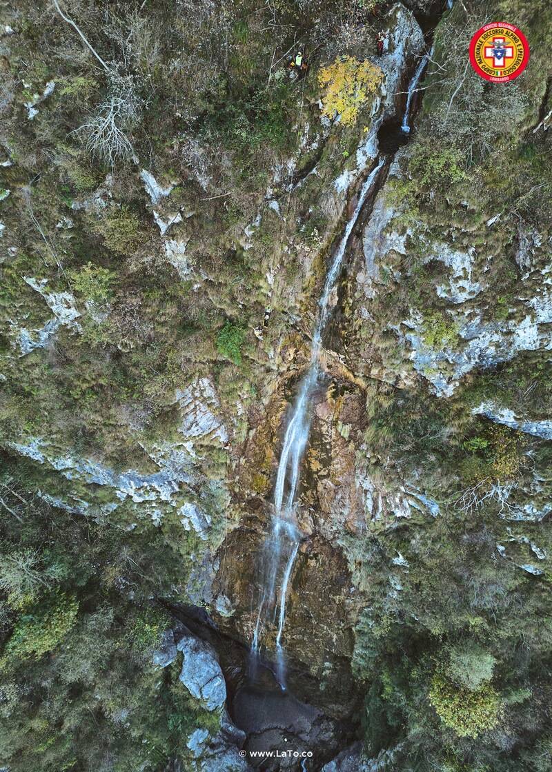 Esercitazione  a Castelveccana per il CNSAS