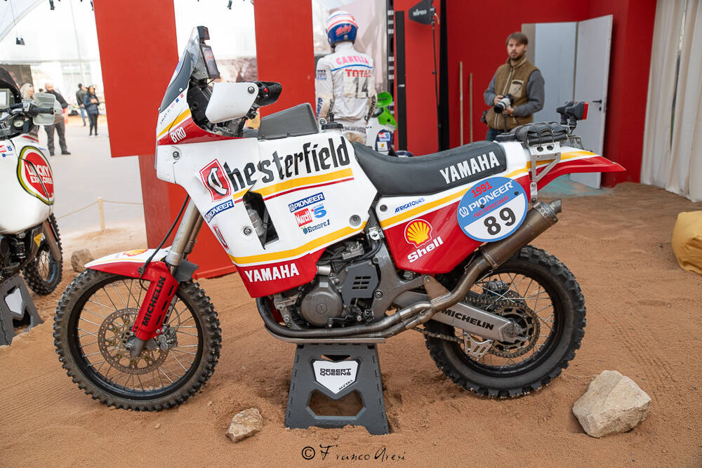 Le moto della Dakar in mostra a Eicma