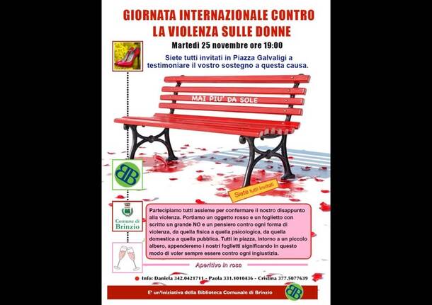 Brinzio contro la violenza sulle donne