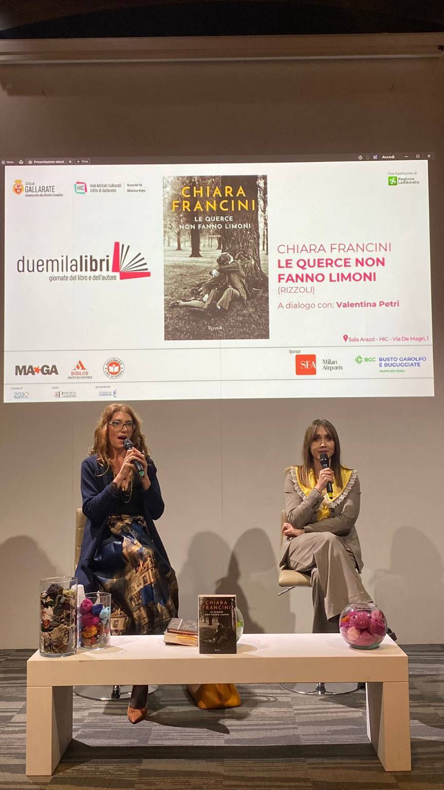 Chiara Francini a Duemilalibri Gallarate 