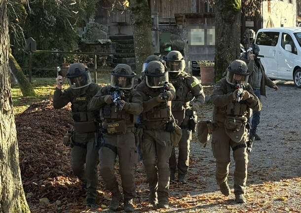 esercitazione polizia cantonale