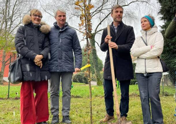 Nuove piante nella scuola di Belforte per la Festa dell’albero
