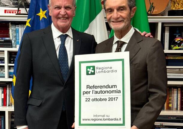 Fontana Calderoli - ricordano Maroni