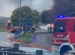 furgone in fiamme a Villa 2025 novembre