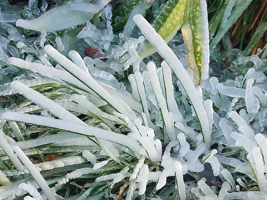 Il primo ghiaccio alle grotte di Valganna