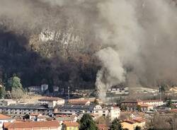 incendio Laveno Mombello 29 novembre