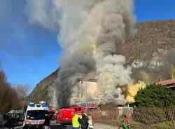 incendio Laveno Mombello 29 novembre