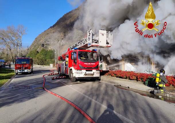incendio Laveno Mombello 29 novembre