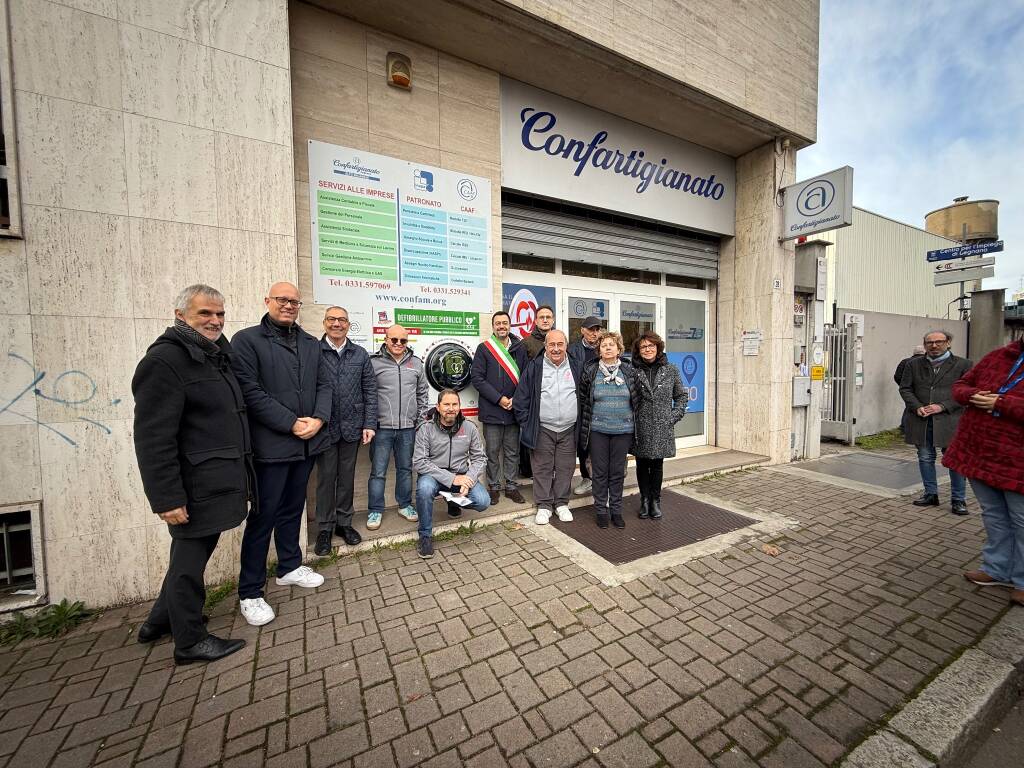 La Confartigianato inaugura un Dae h24 a Legnano 