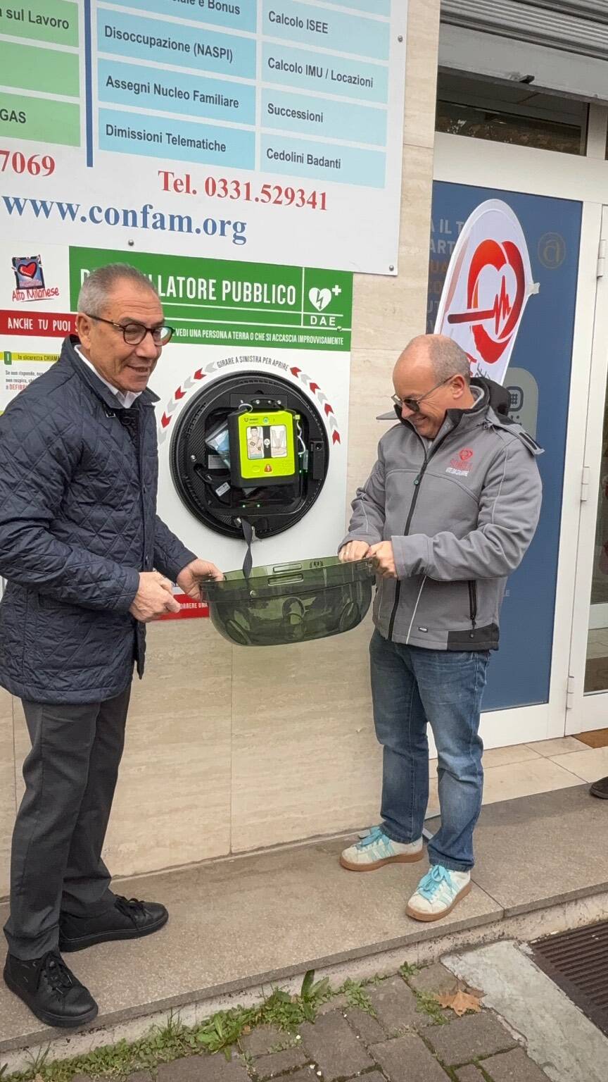 La Confartigianato inaugura un Dae h24 a Legnano 