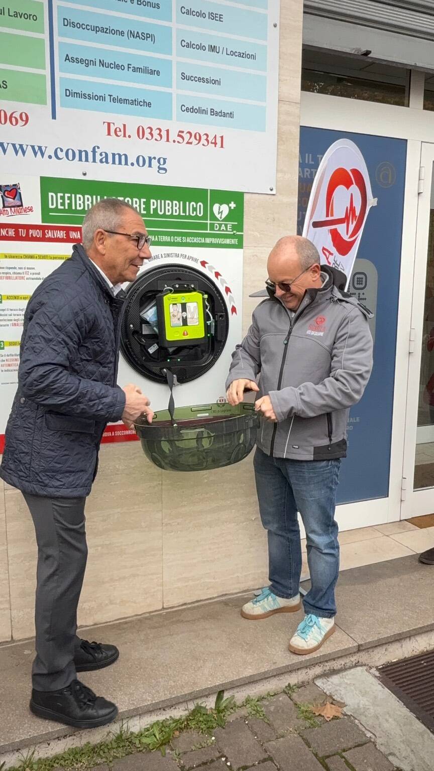 La Confartigianato inaugura un Dae h24 a Legnano 