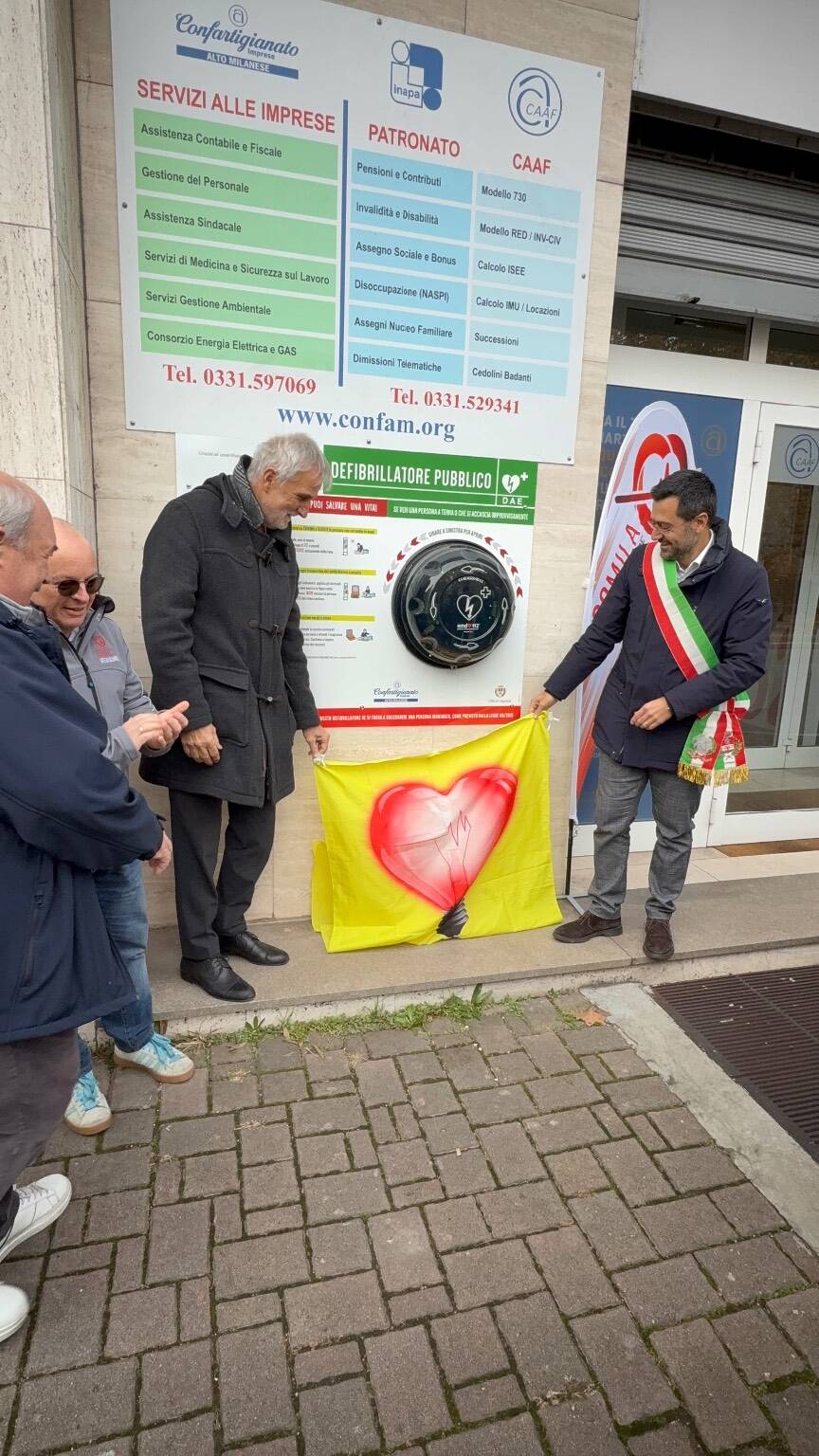 La Confartigianato inaugura un Dae h24 a Legnano 