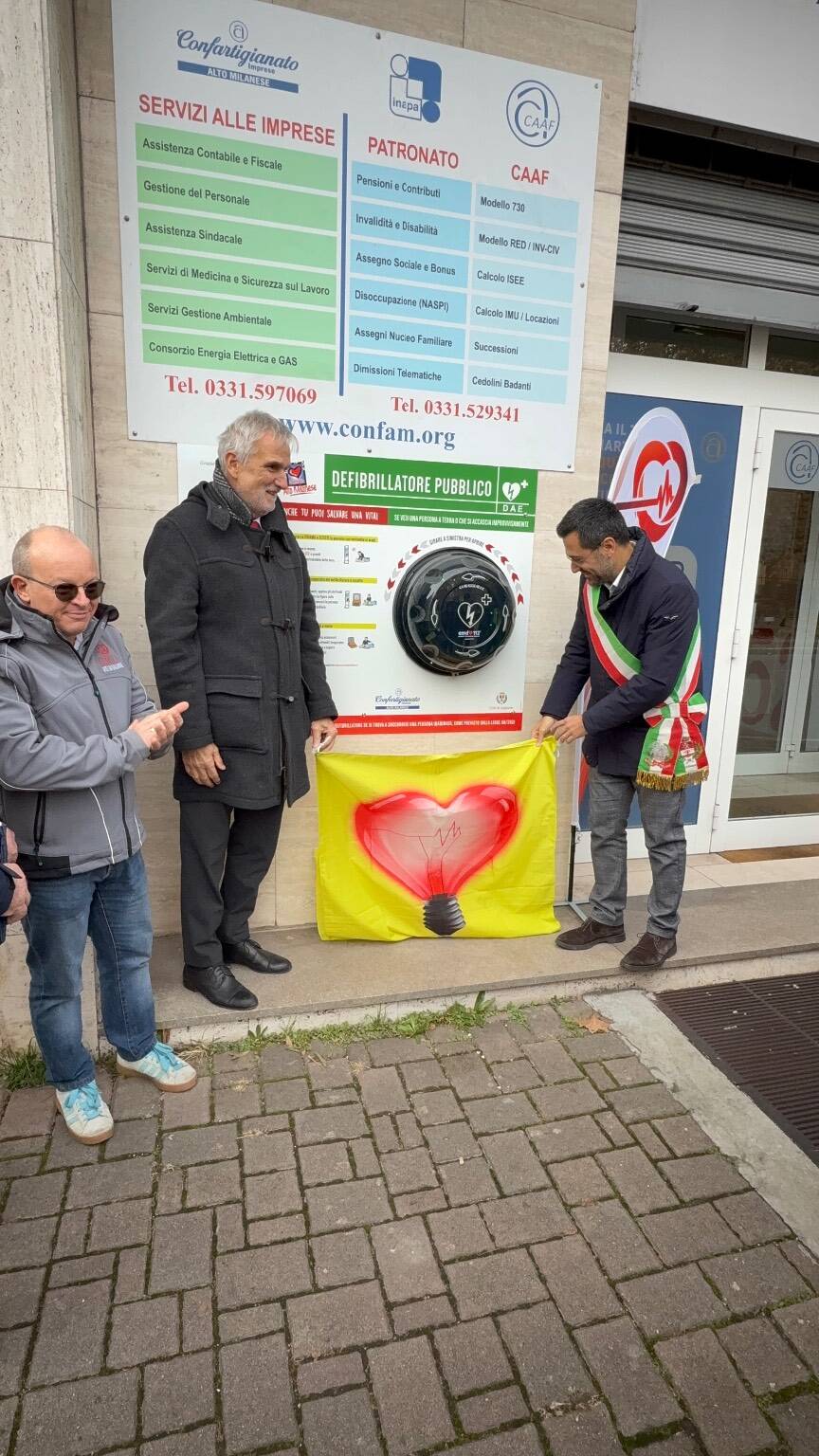 La Confartigianato inaugura un Dae h24 a Legnano 