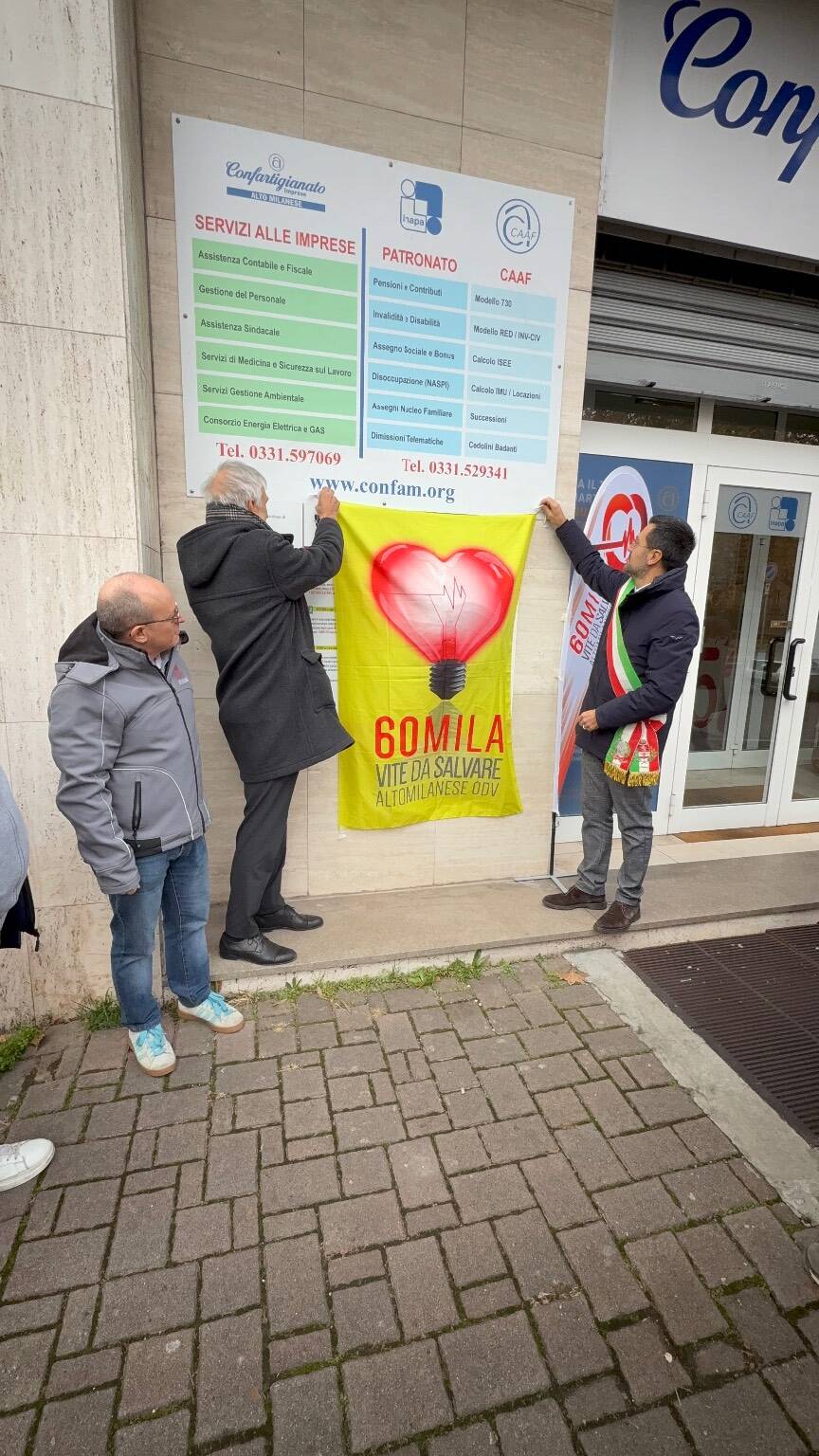 La Confartigianato inaugura un Dae h24 a Legnano 