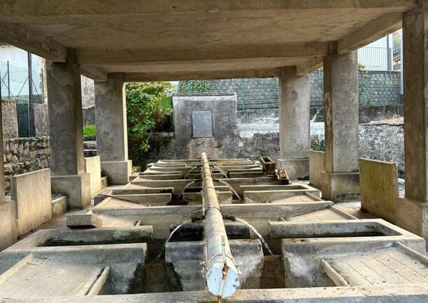 Restaurato a Leggiuno lo storico lavatoio  “del Funtanun”