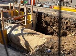 Lavori fogna Cavaria 