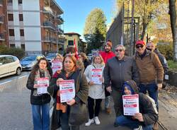 Presidio cgil in via Frattini