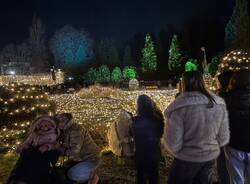 Si accendono le luci di Natale ai giardini estensi