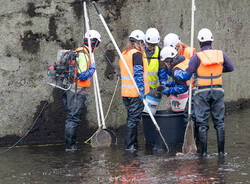  svuotamento canali diga Panperduto Somma Lombardo