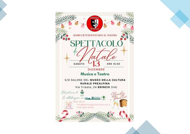 Spettacolo di Natale di Compagnia Armonica a Brinzio