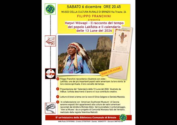 Hanwí Wówapi – Il racconto del tempo del popolo Lakȟóta e il calendario delle 13 Lune del 2026