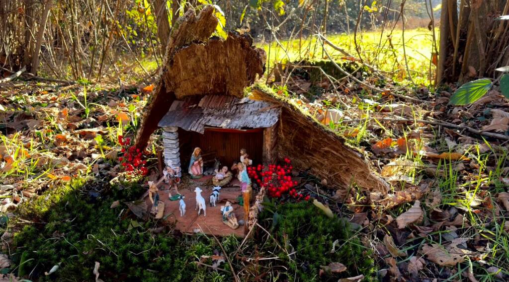I presepi nel bosco nella Valle del Boia