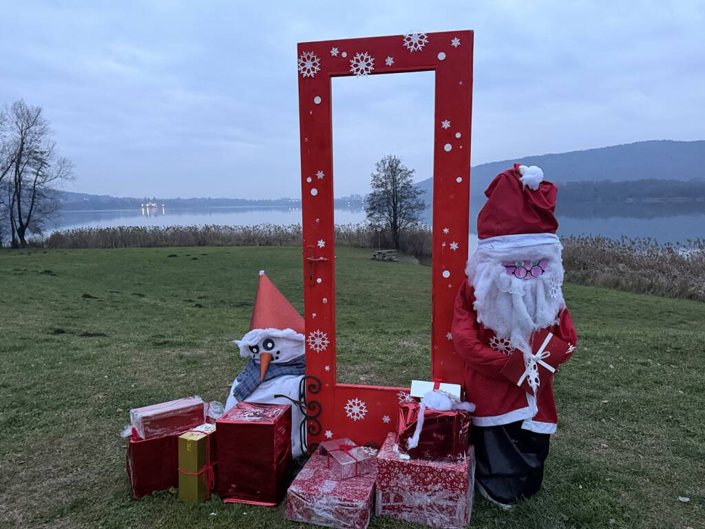 Babbo Natale sul lago