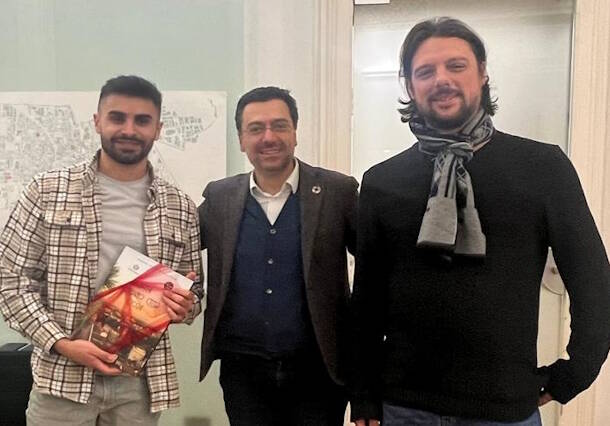Christian Calabrò premiato dal sindaco di Legnano