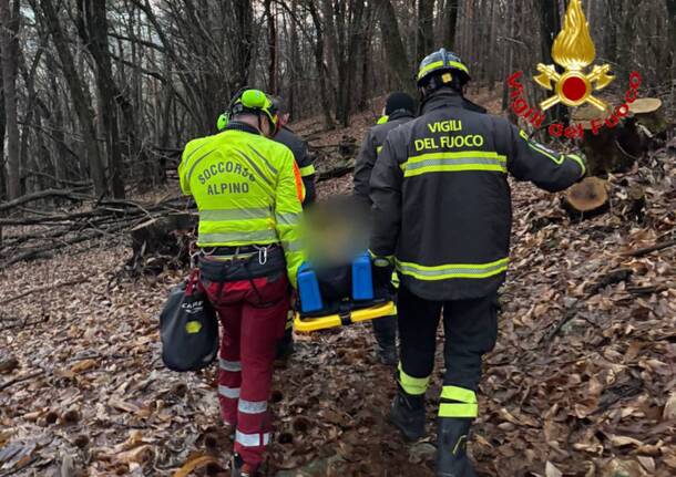 ciclista soccorso a vergiate