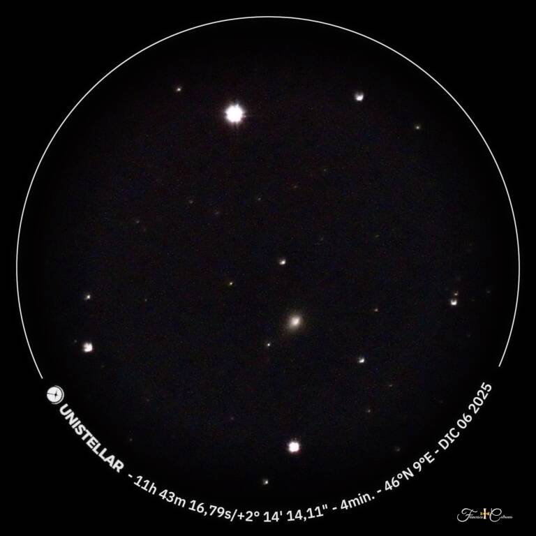 Cometa interstellare 3I Atlasi nelle foto del lettore Francesco Cotroneo