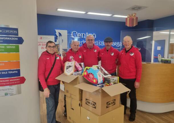 Dalla US Nervianese 1919 giocattoli e regali per bambini e ragazzi della Fondazione Maria Letizia Verga