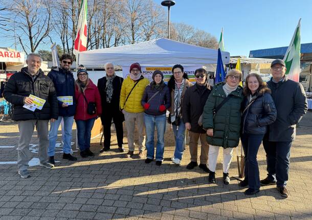 Gazebi politici in centro e in piazza Mercato a Legnano