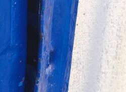 I danni alla sede della Ternatese dopo il tentativo di furto