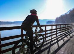 I giornalisti del mondo turistico e cicloturistico in visita alla zona dei laghi