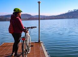 I giornalisti del mondo turistico e cicloturistico in visita alla zona dei laghi