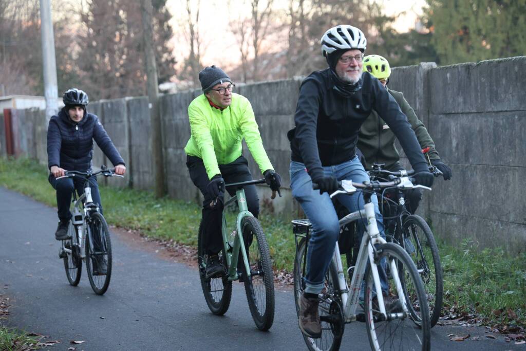 I giornalisti del mondo turistico e cicloturistico in visita alla zona dei laghi