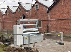 I lavori sul Sorgiorile in via del Lavoro a Gallarate