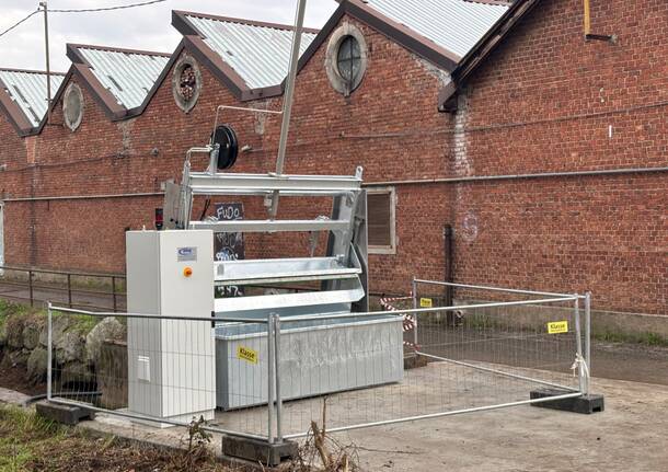 I lavori sul Sorgiorile in via del Lavoro a Gallarate 