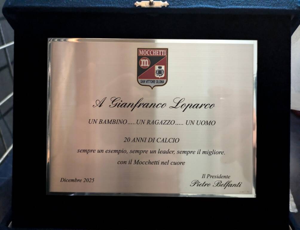Il G.S. Mocchetti festeggia in Natale tra premi e emozioni rosso-granata