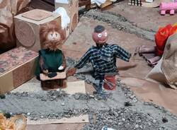 Il presepe "fatto a casa" all'asilo di Crenna