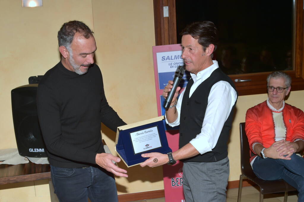 In 180 alla cena di Natale della U.S. Legnanese con in campione Daniele Nardello