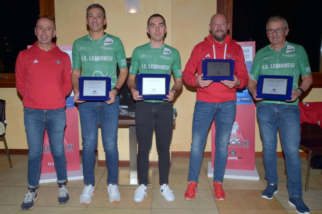 In 180 alla cena di Natale della U.S. Legnanese con in campione Daniele Nardello