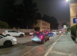In viale Cadorna a Legnano all'ora di punta per il traffico