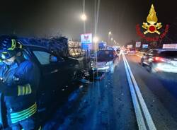 L'incidente sulla Provinciale a Saronno