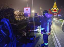 L'incidente sulla Provinciale a Saronno